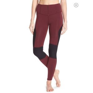 Free People Cool Rider Front Zip Leggings (Size L)